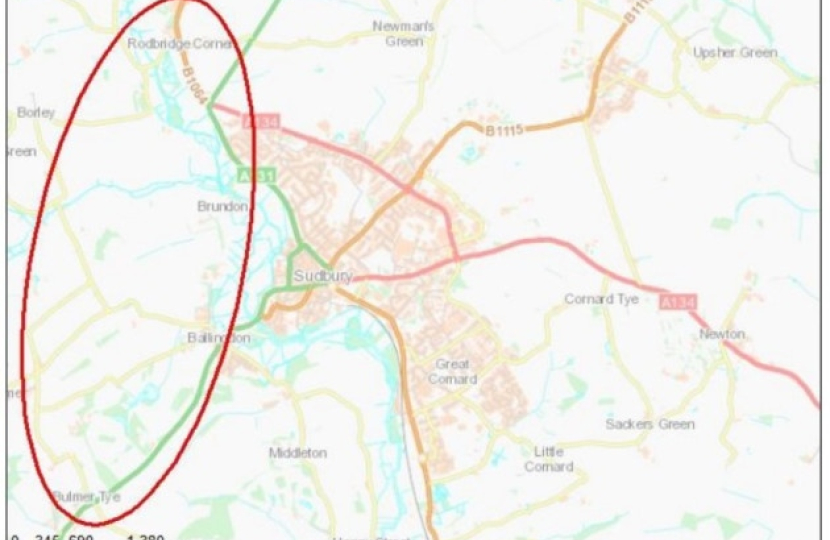 Proposed Sudbury Relief Road area