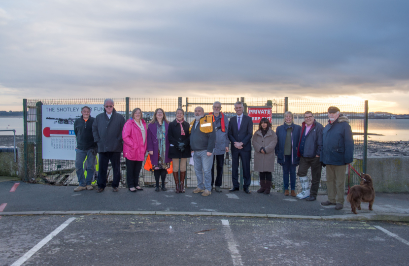 James Cartlidge with Shotley Pier Group