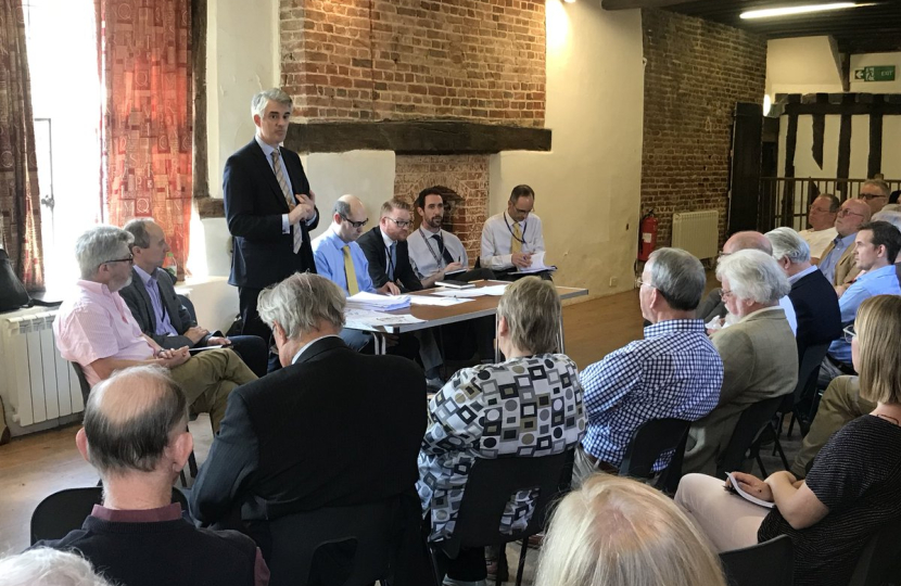 James Cartlidge MP at Neighbourhood Planning meeting 