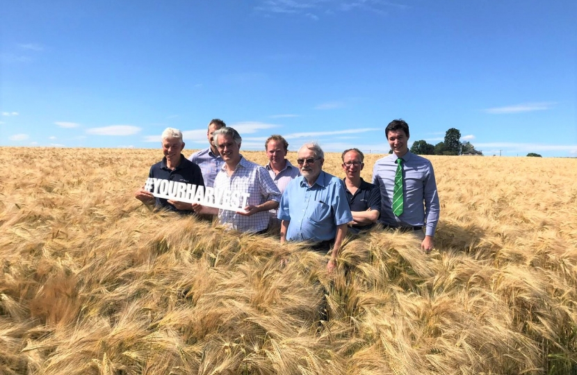 James Cartlidge MP with arable farmers 