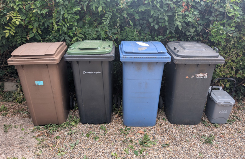New wheelie bins