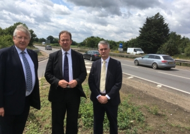 Cllr Gordon Jones, Jesse Norman MP, James Cartlidge MP 